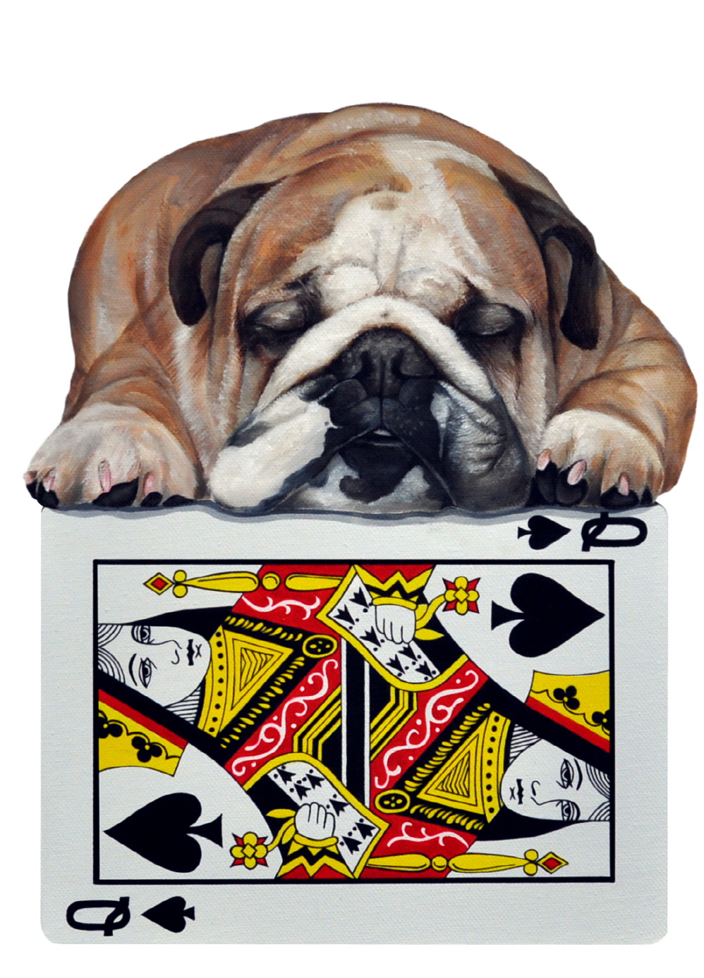 Card Tower-dog