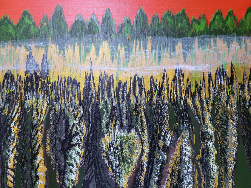 a dream landscape-fantastic rock