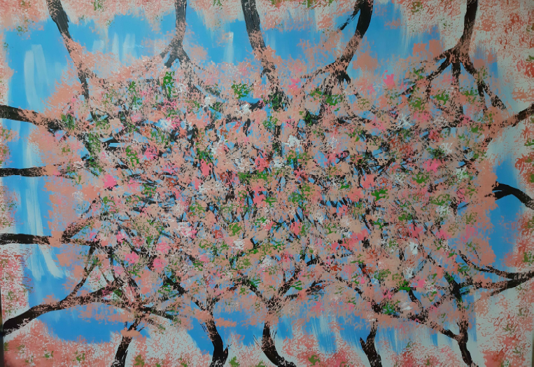A cherry blossom tree