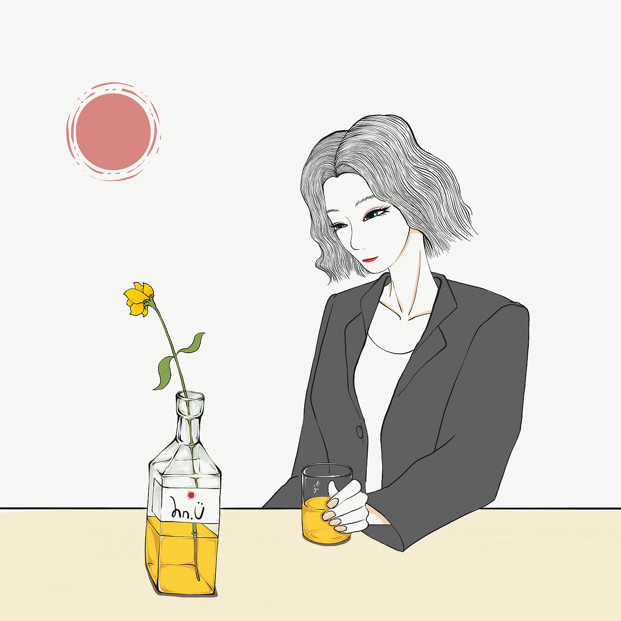 She Sips the Freesia’s Dream
