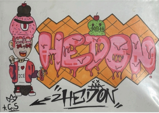 Hedons Graffiti:Ice cream