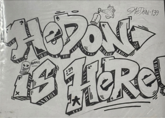 Hedons Graffiti: Hedonis Here