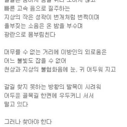 방황하는 도시