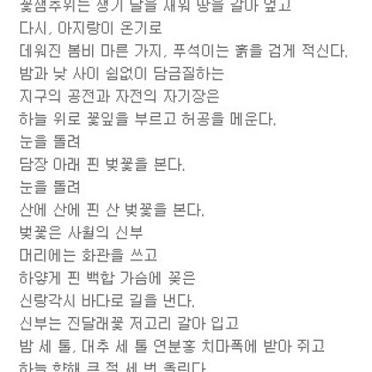 그때 저 홀로 피어 아름다운 저 꽃