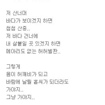 쓸쓸히 길위에 눕다