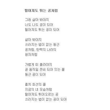 떨어져도 튀는 공처럼 나는