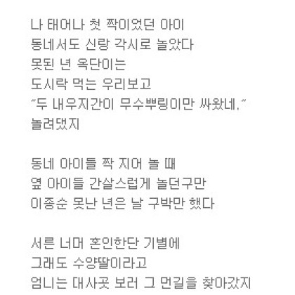 유채꽃에 내리는 봄비