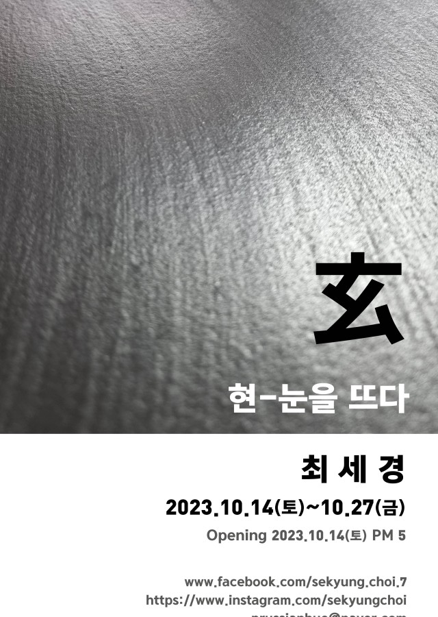 玄 현-눈을 뜨다 / 최세경 개인전
