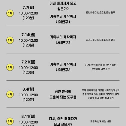 [이:음 예술창작 아카데미] 매개자과정- 공연예술 기획 매개 과정 참여자 모집
