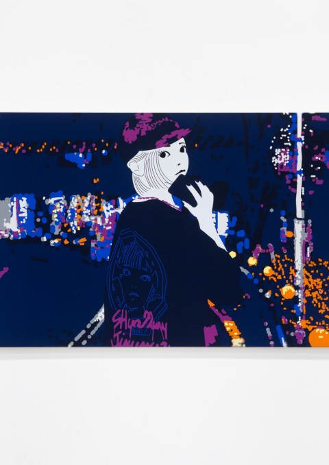 Masato Yamaguchi In the wind 2024  90 x 146 cm Acrylic on canvas