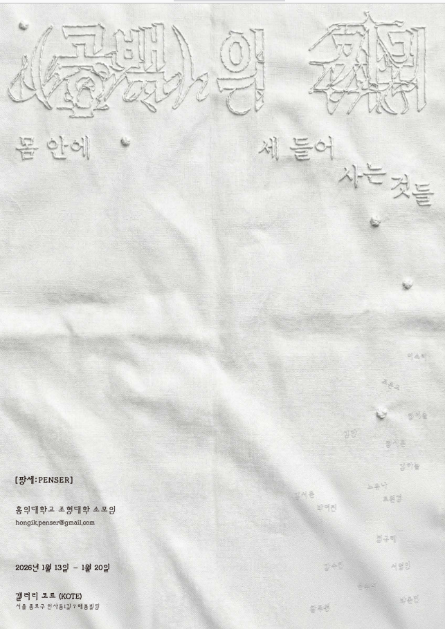 홍익대학교 팡세 겨울 정기 전시