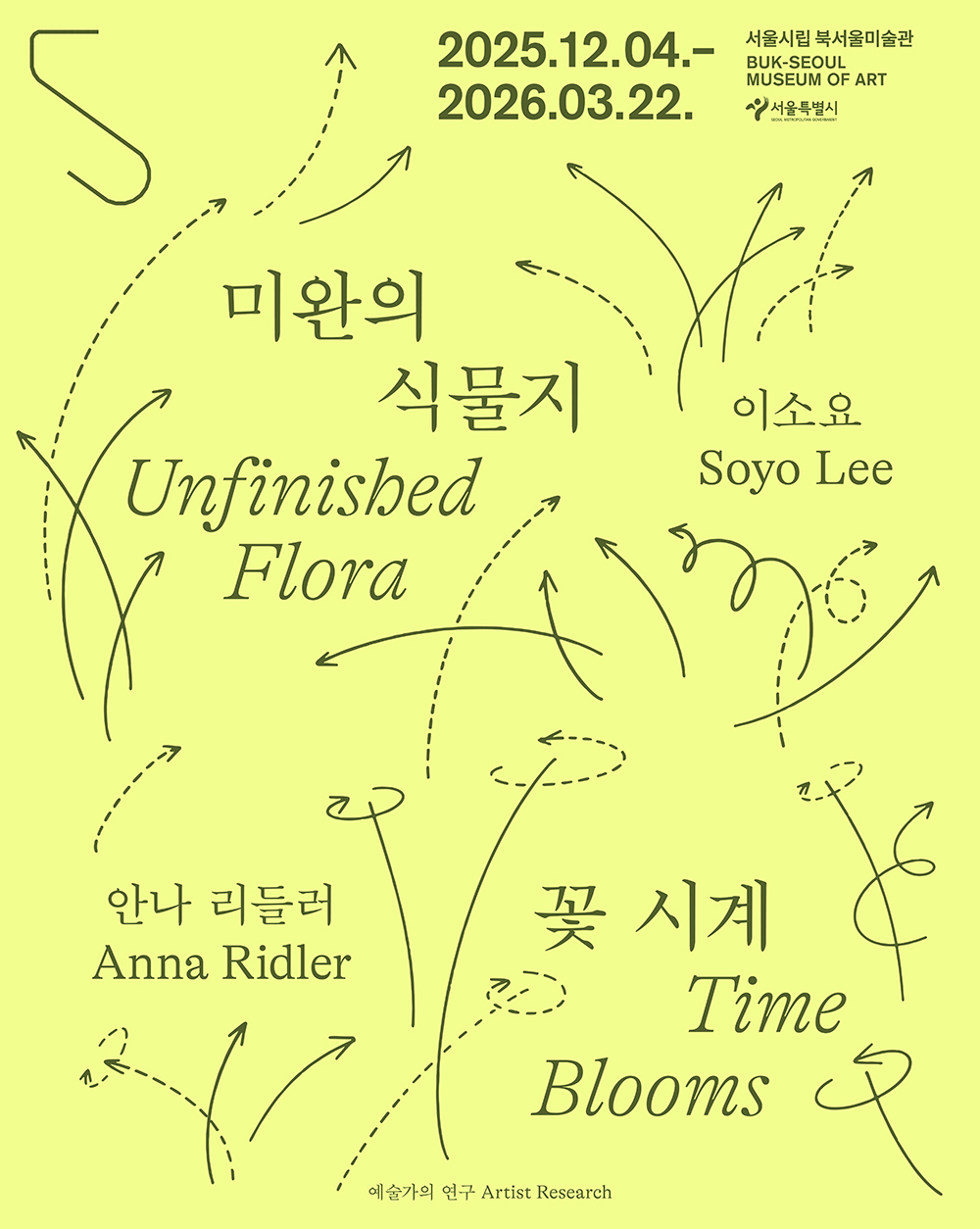 예술가의 연구 《미완의 식물지―이소요》, 《꽃 시계―안나 리들러》
