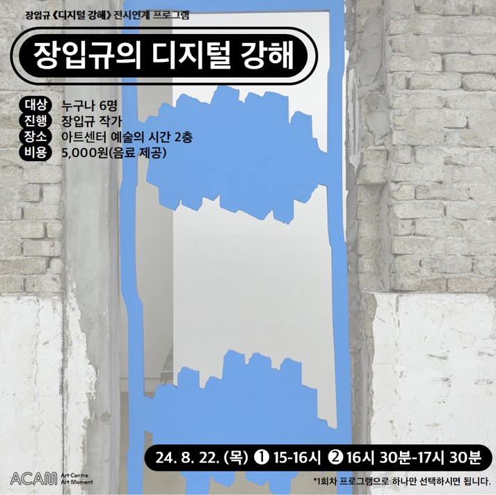 전시연계프로그램〈장입규의 디지털 강해〉포스터