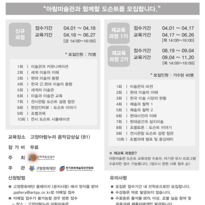 2014 도슨트교육프로그램